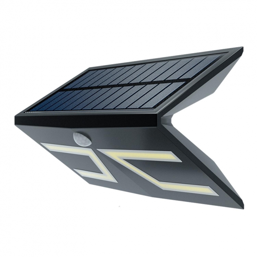 Wall Light Ab Com Solar LED Panel Motion Sensor Wall Lighting Lamp IP65 Dimmable ABS – 4