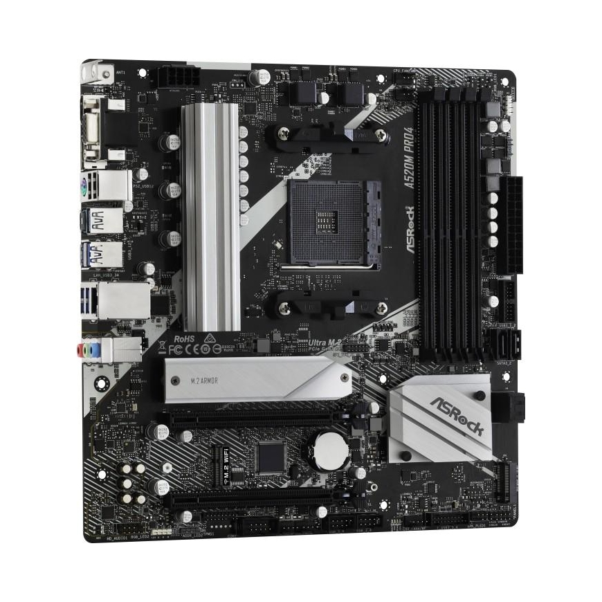 Motherboard ASROCK A520M PRO4 AM4 2xDDR4 mATX MB – 5