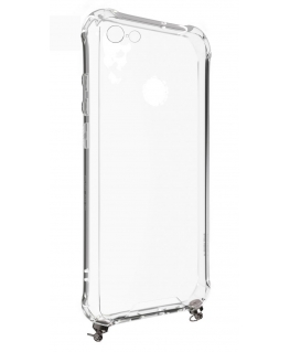 Evelatus Apple iPhone 6/6S Silicone Transparent with Necklace TPU Strap Gold