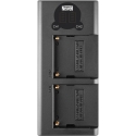 Newell fotoaparato įkroviklis Newell DL-USB-C dviejų kanalų įkroviklis NP-F550 / 770/970 akumuliatoriams