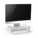 Laikiklis „Powerton“ monitoriaus pagrindas, modernus minimalistinis designas, sidabrinis, aliuminis, 10 kg krovumo, „Powerton“, Laikiklis „Powerton“ monitoriaus pagrindas, modernus minimalistinis designas, sidabrinis, aliuminis, 10 kg krovumo, „Powerton“,