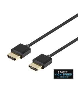 Ultra-thin HDMI cable DELTACO 4K UHD, 2m, black / 00100018