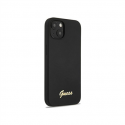 GUESS Hardcase Script Gold Logo Back Cover, Apple, iPhone 13, Juodas, 6.1 " GUESS Hardcase Script Gold Logo Back Cover, Apple, iPhone 13, Juodas, 6.1 "