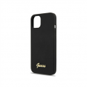 GUESS Hardcase Script Gold Logo Back Cover, Apple, iPhone 13, Black, 6.1 "