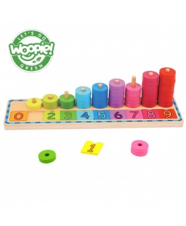 Children's educational wooden blocks - Learning to count Woopie