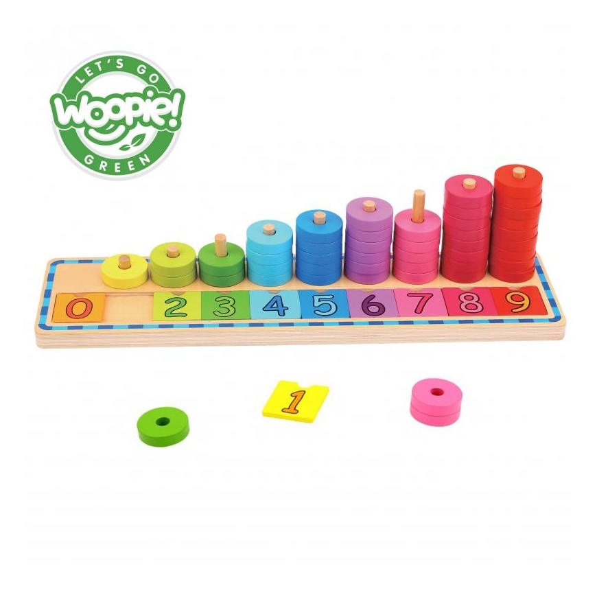 Children's educational wooden blocks - Learning to count Woopie