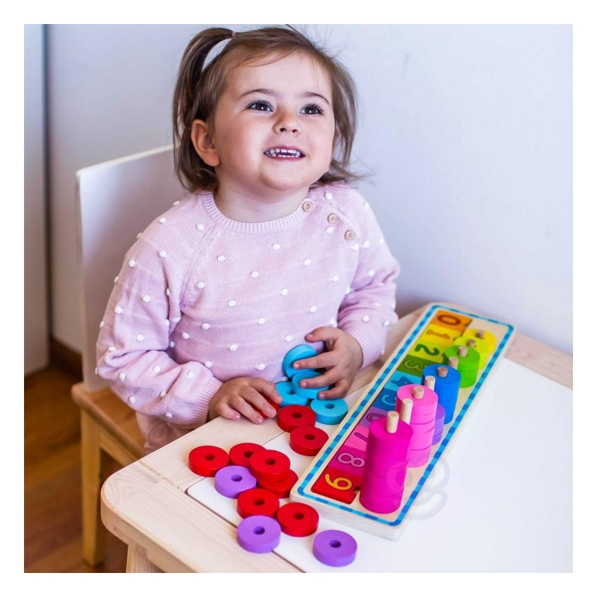 Children's educational wooden blocks - Learning to count Woopie – 13