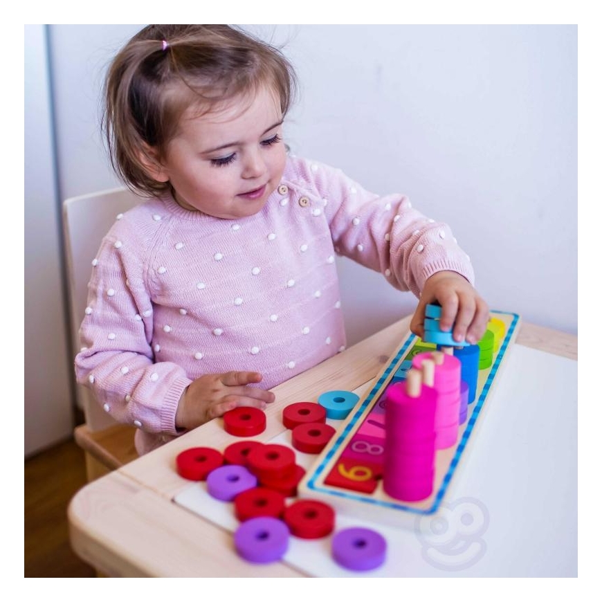Children's educational wooden blocks - Learning to count Woopie – 14