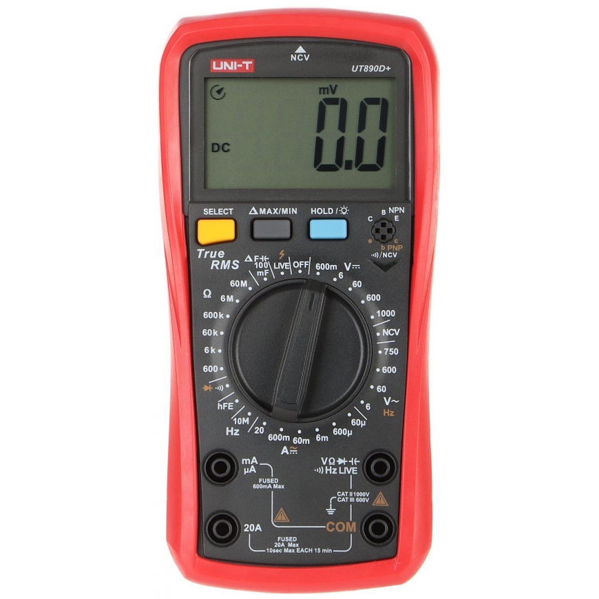 UNIVERSALUS MATAVIMO PRIETAISAS UT-890D+ UNI-T – 9