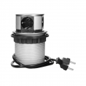 Orno Furniture socket - 10 cm extendable from the tabletop with a 1.5 m cable, 4x2P + Z, schuko vers Orno Furniture socket - 10 cm extendable from the tabletop with a 1.5 m cable, 4x2P + Z, schuko vers