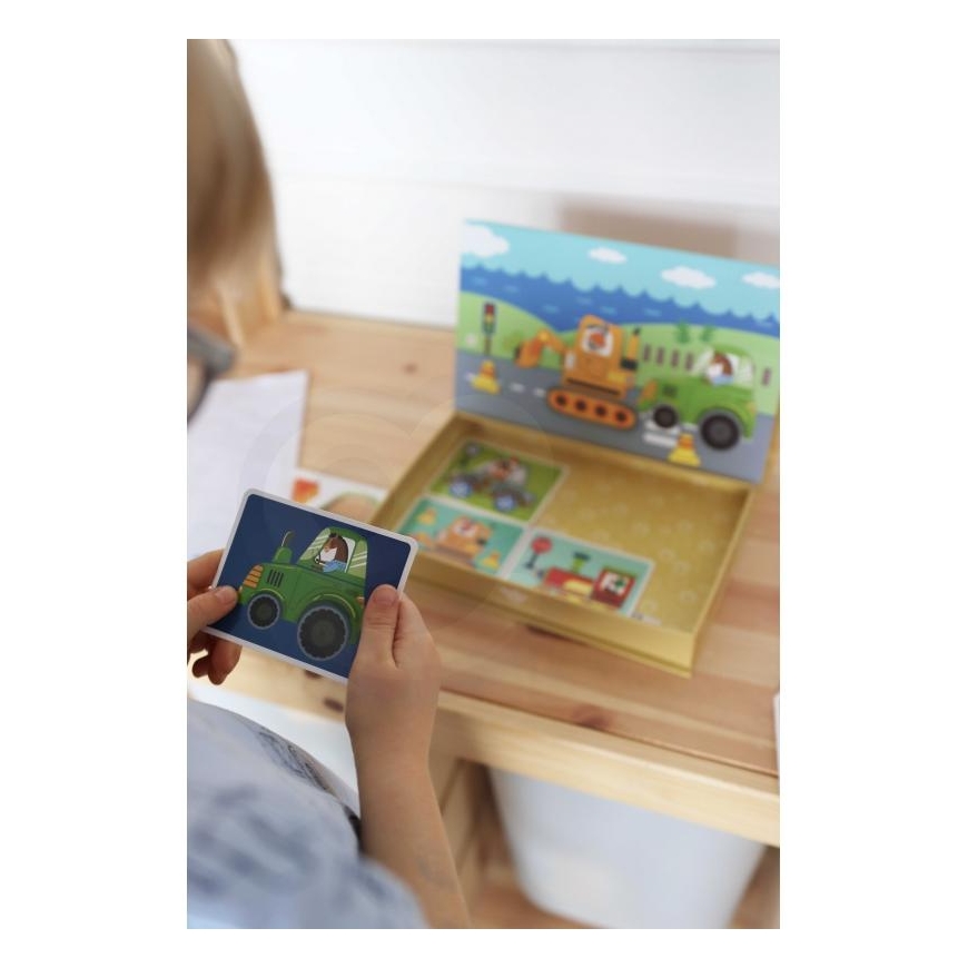 Tooky Toys Wooden magnetic puzzle for children - 80 pcs in a box. Tooky Toy – 7
