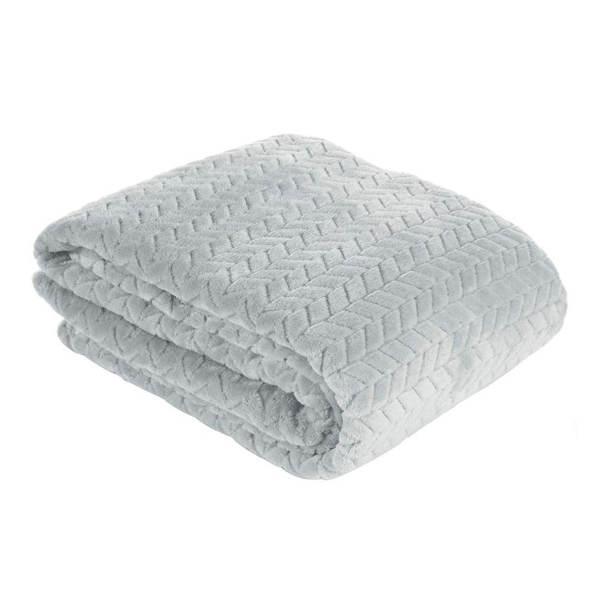 Eurofirany DESIGN 91 CINDY Soft and gentle blanket with a printed pattern, 170X210 cm, color: ash – 4