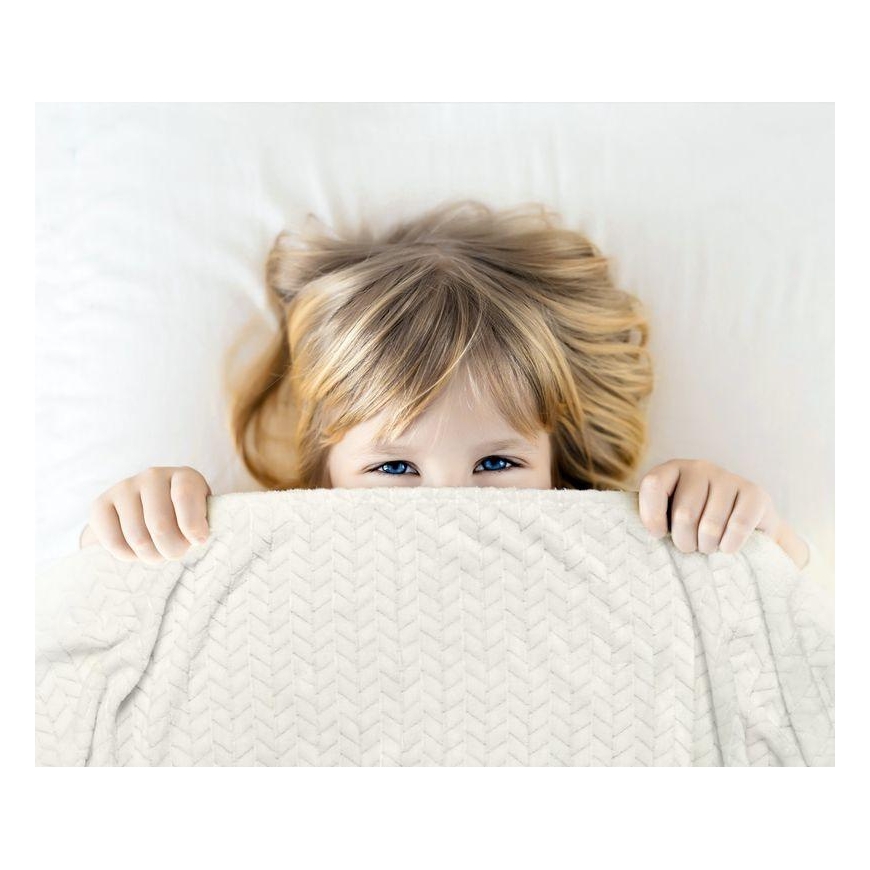 Eurofirany DESIGN 91 CINDY Soft and gentle blanket with a printed pattern, 170X210 cm, color: ash – 10