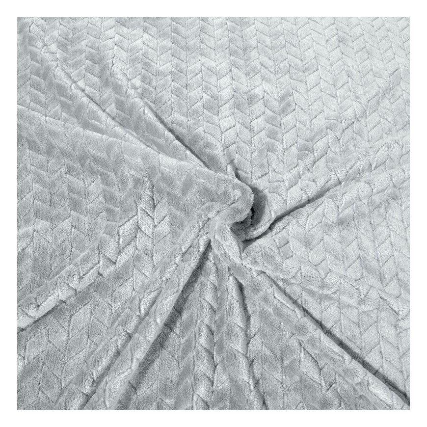 Eurofirany DESIGN 91 CINDY Soft and gentle blanket with a printed pattern, 170X210 cm, color: ash – 12