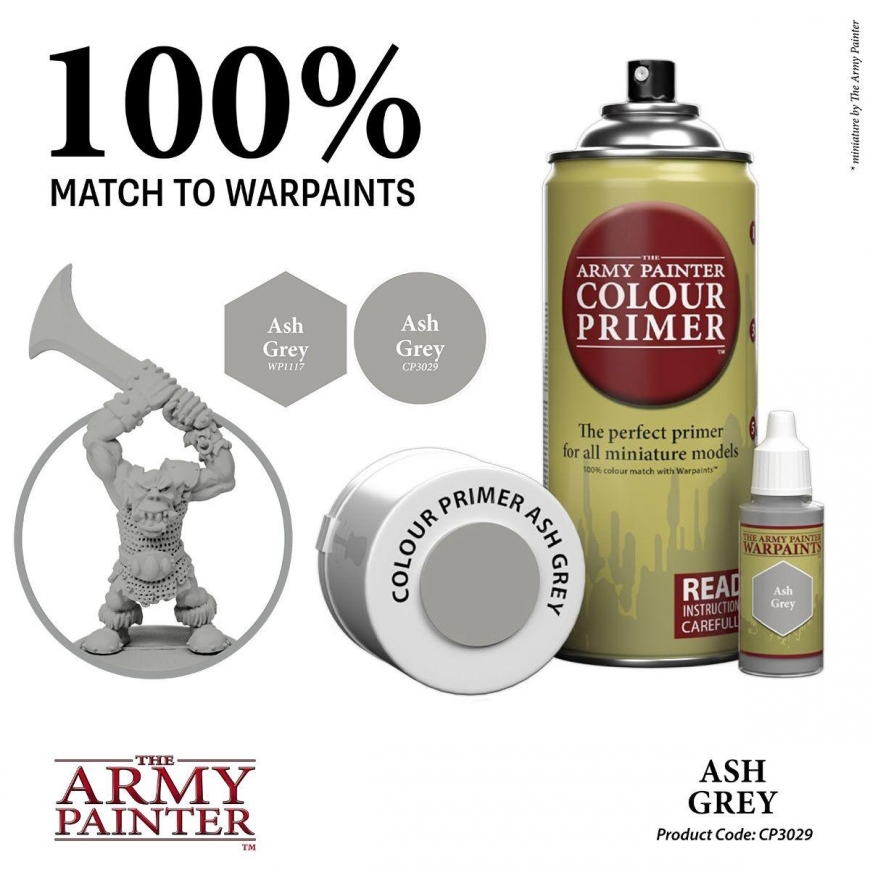 The Army Painter Color Primer: Ash Grey – 4
