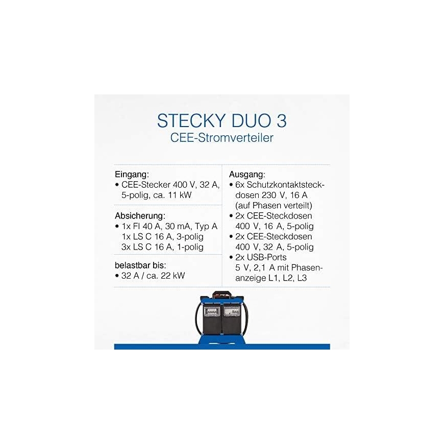 Electrical distribution box AS-SCHWABE Stecky DUO 3 – 11