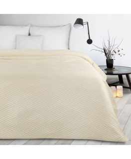 Eurofirany DESIGN 91 BONI / 4 Lovatiesė su geometriniu raštu, išgautu karšto spaudimo technika (hot press), 200X220 cm, spalva: 