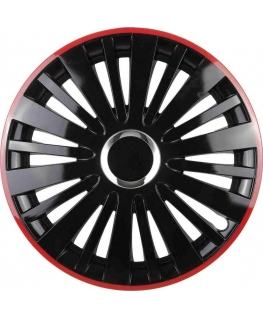 Leoplast collar Kolpak falcon 15, black with red rim