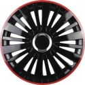 Leoplast collar Kolpak falcon 15, black with red rim