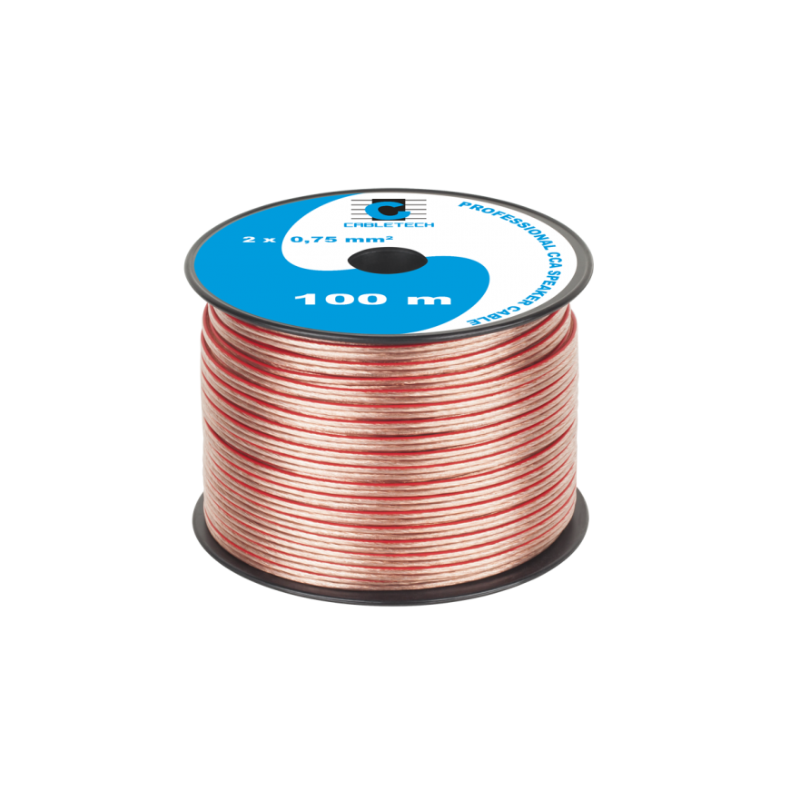 Cabletech Kolonėlių kabelis CCA 0.75mm 100m – 2