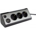 REV LIGHT SOCKET 3-fold Multiple Socket Outlet +2x USB REV LIGHT SOCKET 3-fold Multiple Socket Outlet +2x USB