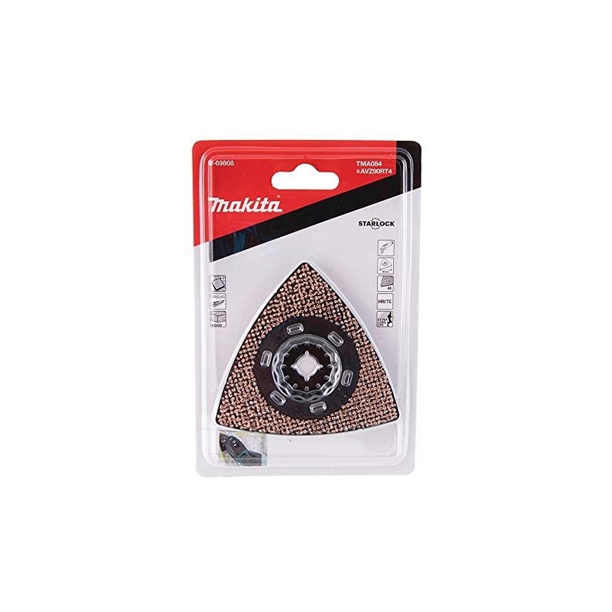 Makita B-69808 RIFF sanding plate 90 TMA084, TC/HM GRIT 40, STARLOCK, for wood paint, fiberglass – 3