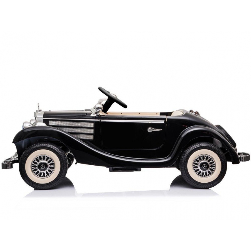 Lean Cars Double electric car for children Retro Mercedes Benz 540K 4x4 - A200, black – 5