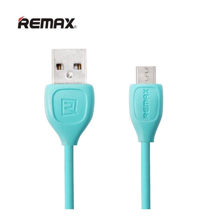 Remax LESU Izturīgs un fleksibls Universāls Micro USB uz USB Datu un uzlādes Kabelis 1m Zils
