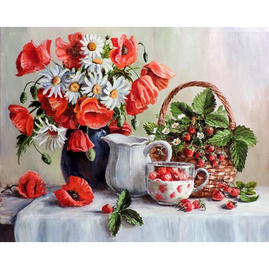 Beldizart Aguonos ir braškės 50*40 cm WD2619