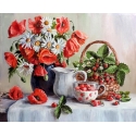 Beldizart Aguonos ir braškės 50*40 cm WD2619 Beldizart Aguonos ir braškės 50*40 cm WD2619