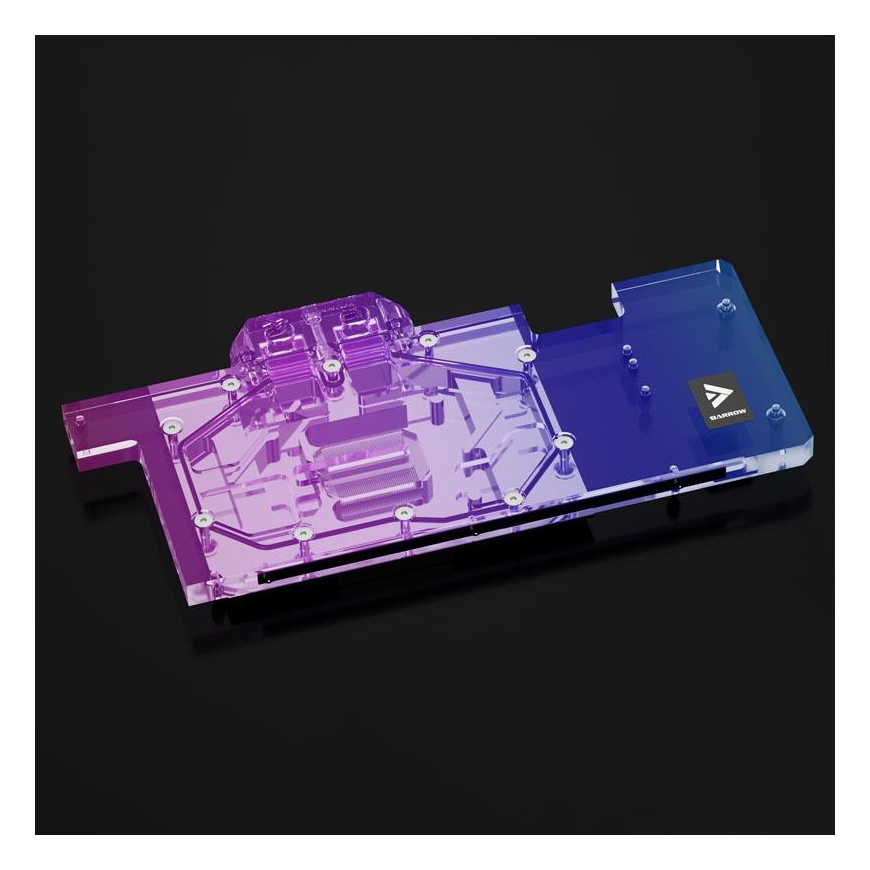 Barrow LRC2 .0 Full coverage GPU Water Block for ASUS TUF 3070 Aurora RGB - Acryl – 4