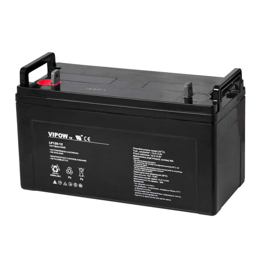 Lead battery VIPOW 12V 120Ah – 2
