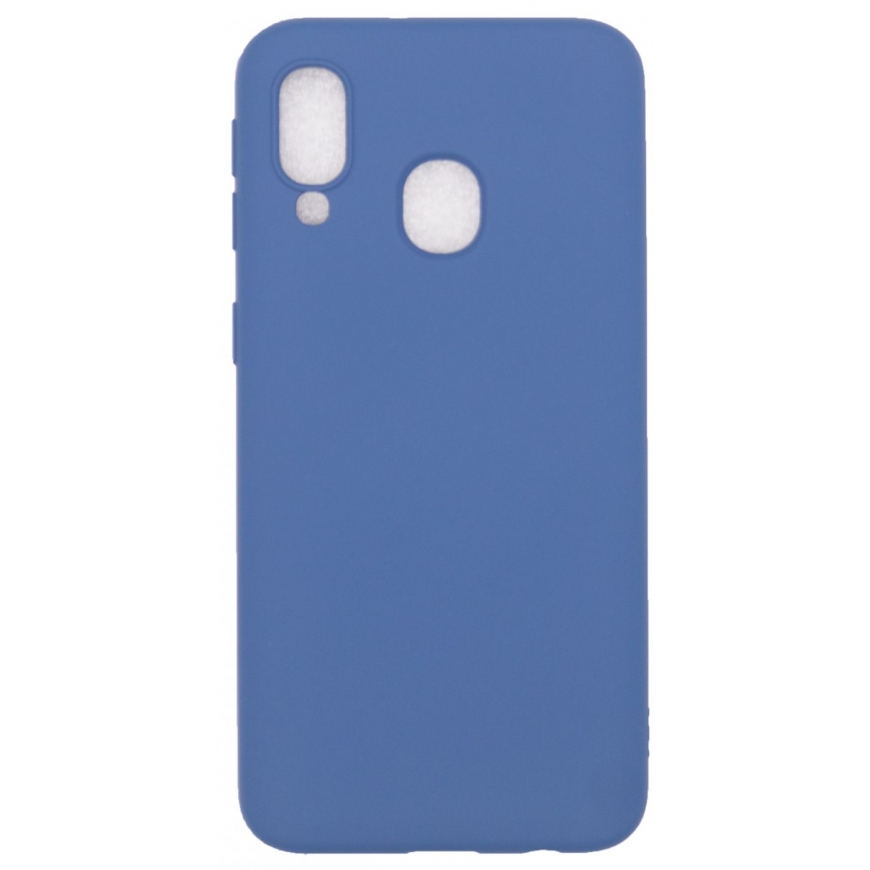 Evelatus Samsung Galaxy A40 Nano Silicone Case Soft Touch TPU Dark Blue
