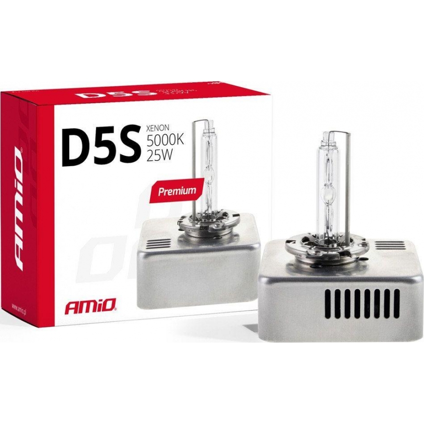 Xenon incandescent lamp, xenon d5s 5000 k amio premium – 2