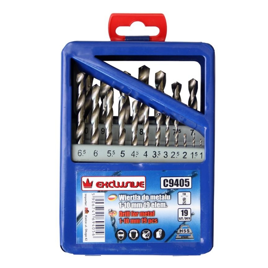 Drill Richmann Metal drill set 1-10 mm 19 pcs