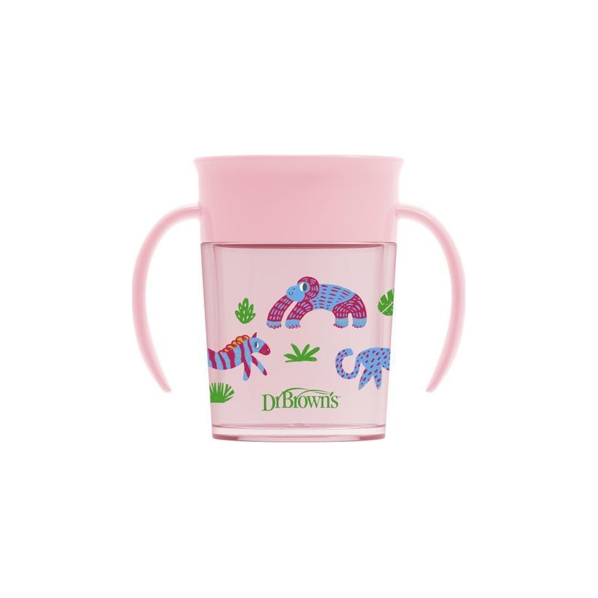 Dr Browns TC71005-DR BROWN`S-BUG 360 * DRINK AS FROM A GLASS 200 ml pink