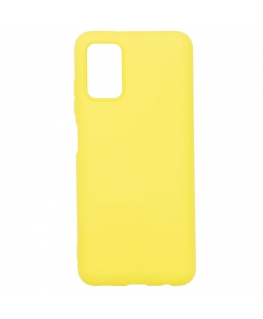 Evelatus Samsung Galaxy A03s Soft Touch Silicone Case Yellow