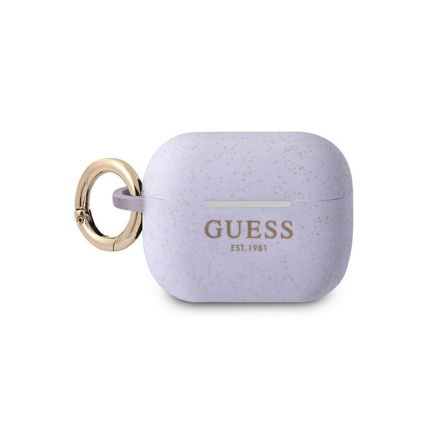 Guess Protective case GUAPSGGEU silicone Glitter for AirPods Pro purple – 2