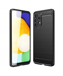 TakeMe TPU plāns aizmugures maks-apvalks ar KARBONA virsmas efektu Samsung Galaxy M23 5G (M236B) / A23 5G (A235F) Melns