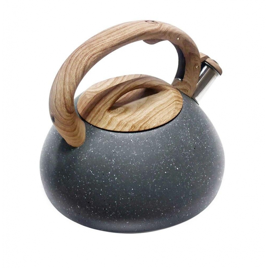 Kettle TEAPOT WITH WHISTLE 2.7L KLAUSBERG KB-7250 GRANIT WOOD – 2