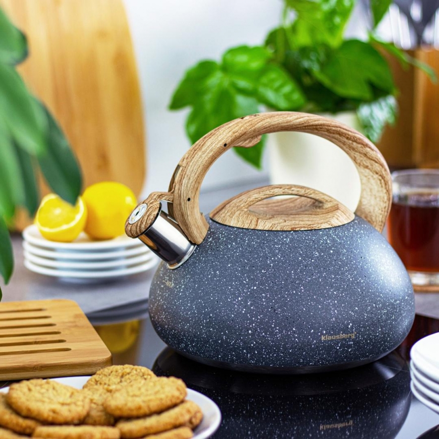 Virdulys ARBATINUKAS SU ŠVILPUKU 2,7L KLAUSBERG KB-7250 GRANIT WOOD – 5
