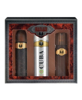 Cuba Original Cuba Auksinė rinkinys: EDT 100ml + dezodorantas 200ml + losjonas po skutimosi 100ml