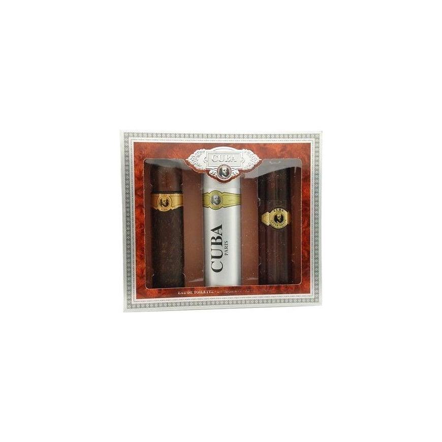 Cuba Original Cuba Gold set: EDT 100ml + deodorant 200ml + aftershave lotion 100ml – 3