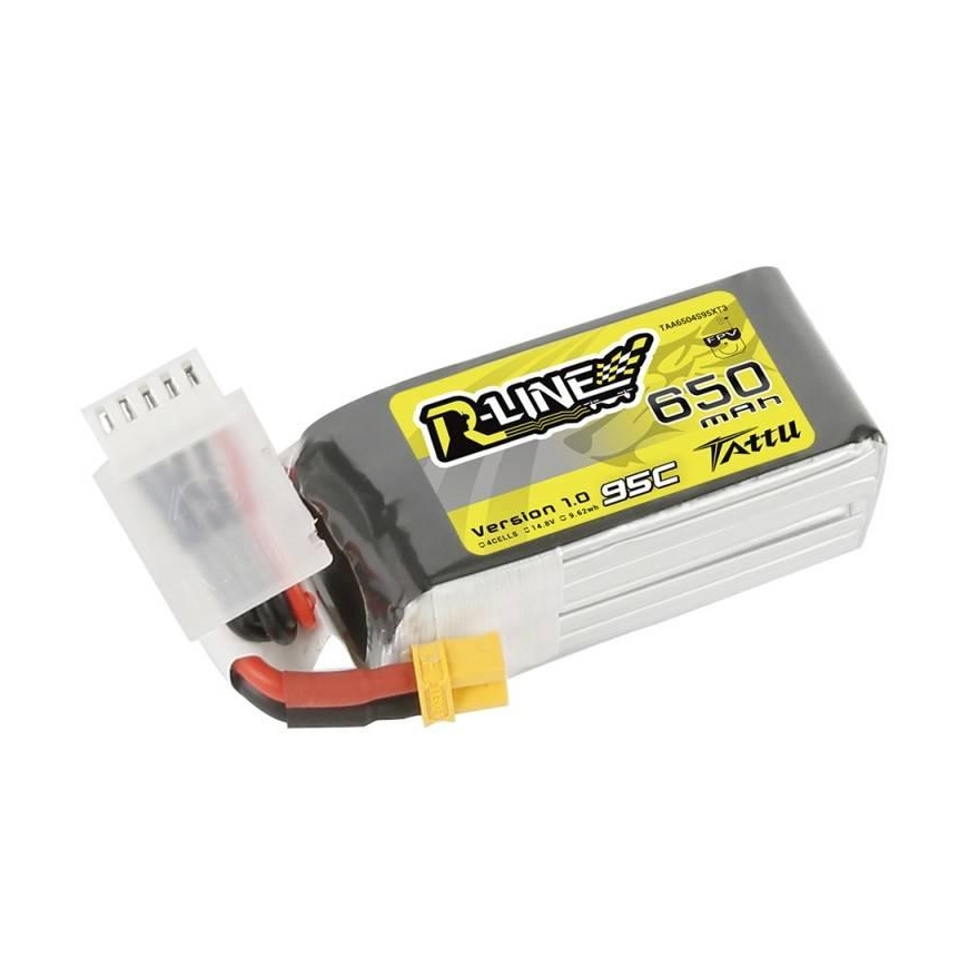 Gens Ace & Tattu Tattu R -Line 650mAh 14.8V 95C 4S1P XT30 – 3