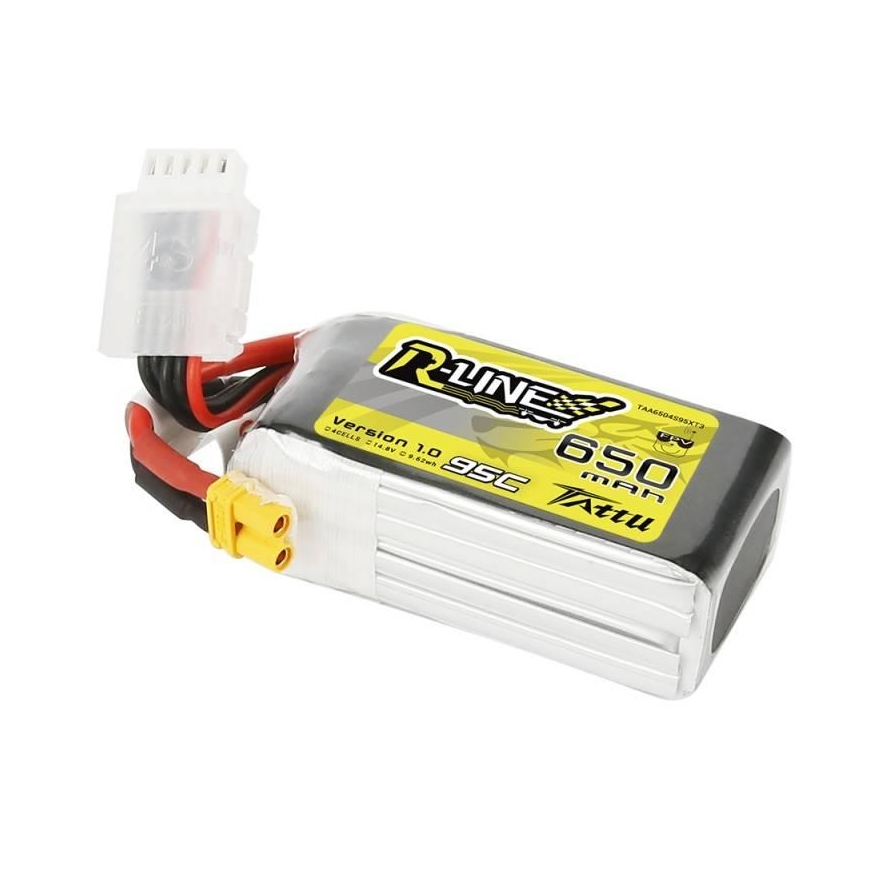 Gens Ace & Tattu Tattu R -Line 650mAh 14.8V 95C 4S1P XT30 – 4