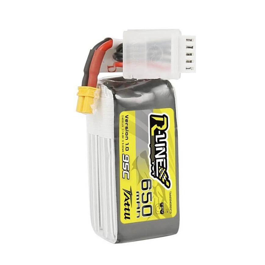 Gens Ace & Tattu Tattu R -Line 650mAh 14.8V 95C 4S1P XT30 – 5