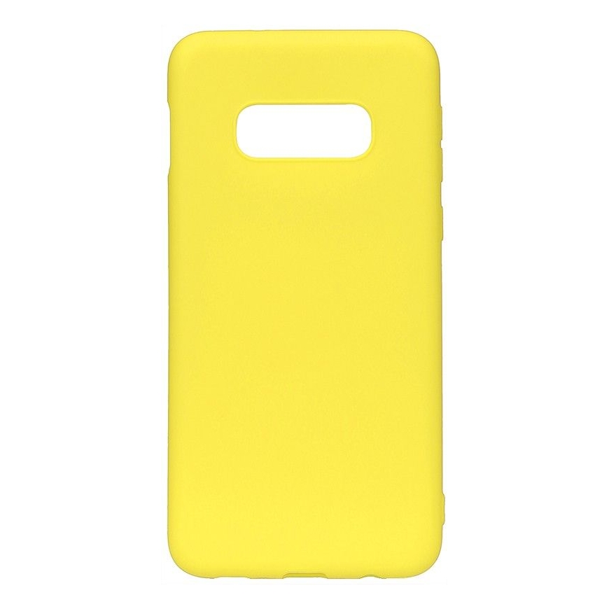 Evelatus Samsung Galaxy S10e Nano Silicone Case Soft Touch TPU Yellow