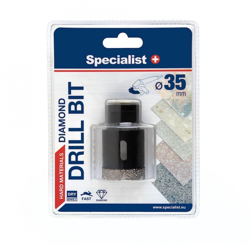 Deimantinis grąžtas „Specialistas+“ D35 M14