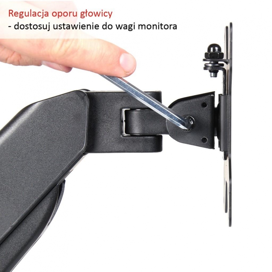 ART RAMM L-12GW ART wall bracket on gas springs for 1 monitor LED/LCD 13-27 L-12GW – 4