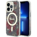Dėklas Guess Apple iPhone 14 Pro 6.1 hardcase Flower MagSafe Sidabrinis Dėklas Guess Apple iPhone 14 Pro 6.1 hardcase Flower MagSafe Sidabrinis